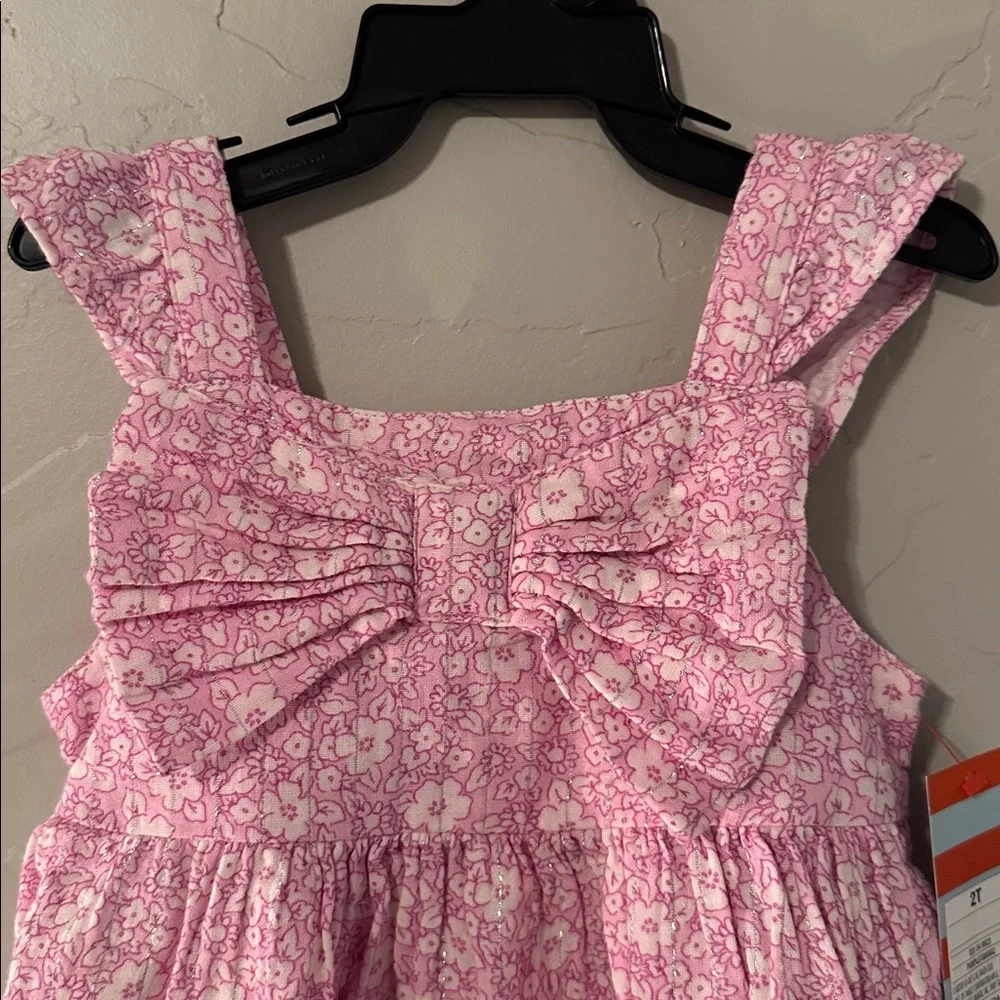 Cat and Jack Toddler Girls' Floral Woven Dress, 2T - Picture 3 of 4